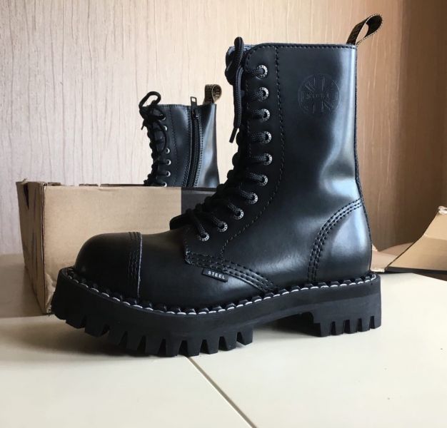 combat boots STEEL 105/106/OM/Z FULL BLACK