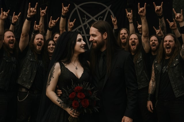 Metalowe wesele - jak zorganizować ceremonię w alternatywnym stylu?