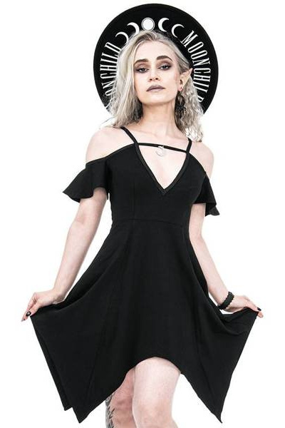 Sukienka RESTYLE Moon Keyhole Tunic
