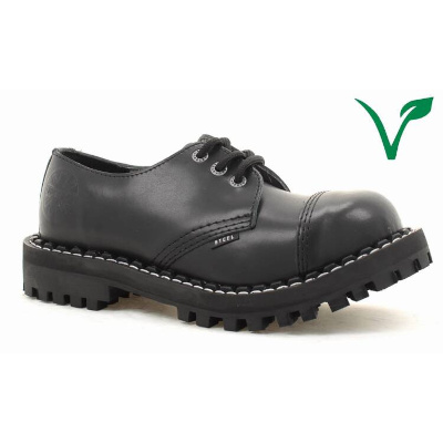 GLANY STEEL FULL CZARNE VEGAN 101/102/O/400 3 - DZIURKOWE