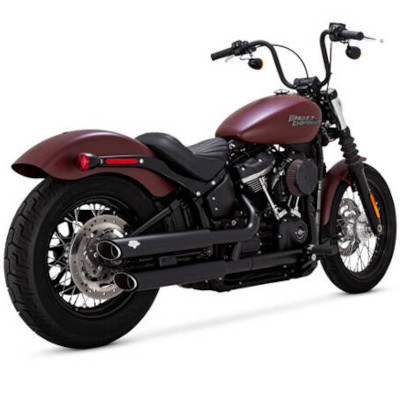 tłumik Slip-Ons VANCE & HINES HD Softail Twin Slash 3" Black 957995