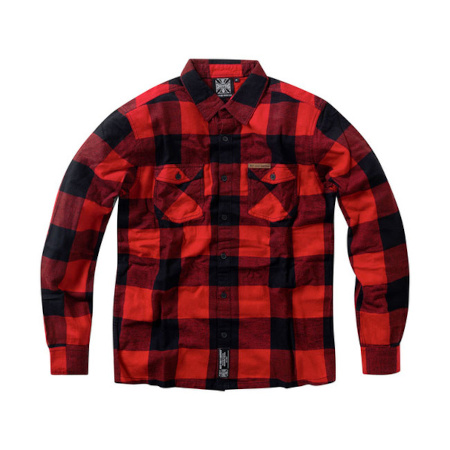 Koszula WCC Rigid Flannel Shirt Red Black