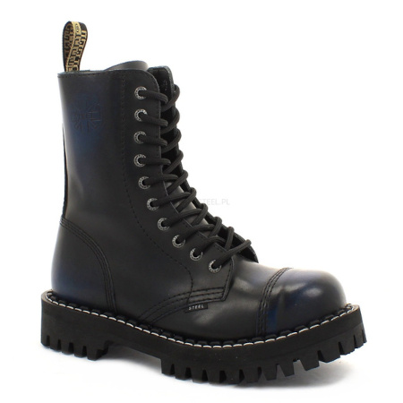 Glany STEEL FULL Niebieskie/Czarne 105/106/OM 10 - Dziurkowe