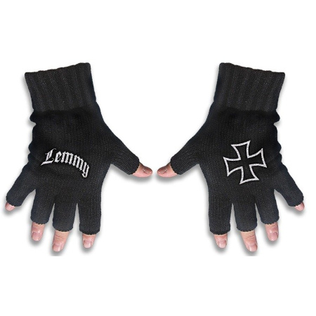 Rękawiczki RAZAMATAZ Lemmy Logo & Iron Cross