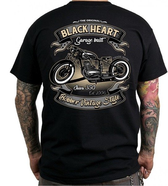 Short sleeve T-Shirt BLACK HEART JAWA BOBBER | Men's Rock Fashion \ T ...