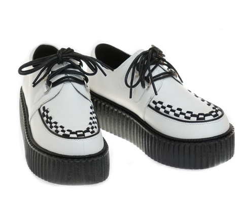 creepers SMITH's WHITE LEATHER