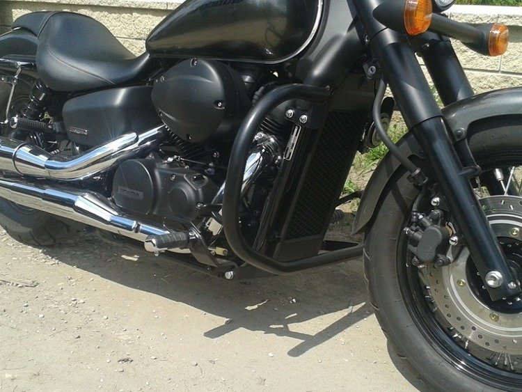 front engine guards EXTRA HONDA VT 750 SHADOW SPIRIT BLACK (RC53