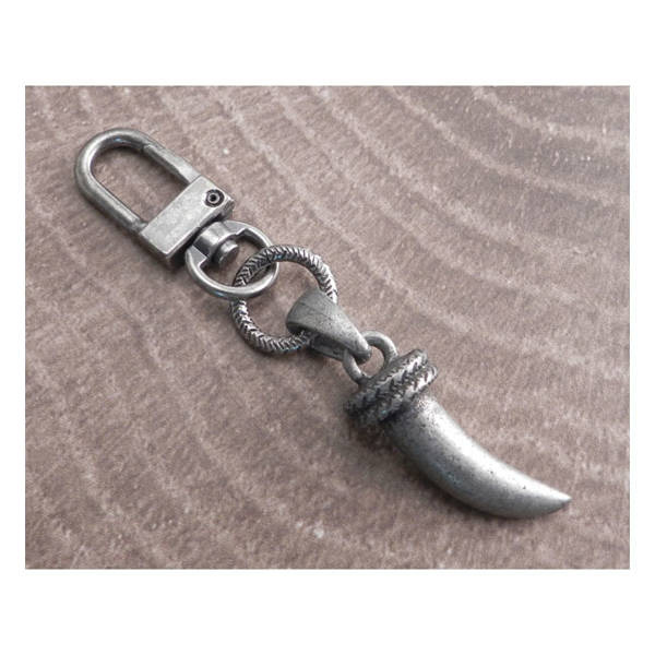 key ring AMIGAZ Saber Tooth Hack Motorcycle Clothes \ Jewellery Rock