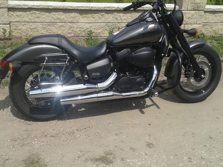 saddlebag support rails WITH PROPS HONDA VT 750 SHADOW SPIRIT BLACK (RC53) | Brands \ M \ METALROUTE Motorcycle Accessories \ Chrome Motorcycle Accessories | metalRoute.pl rock shop and motorcycle shop