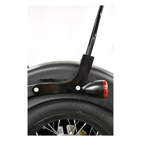 sissy bar side plates CYCLE VISIONS HD Softail Black 968340