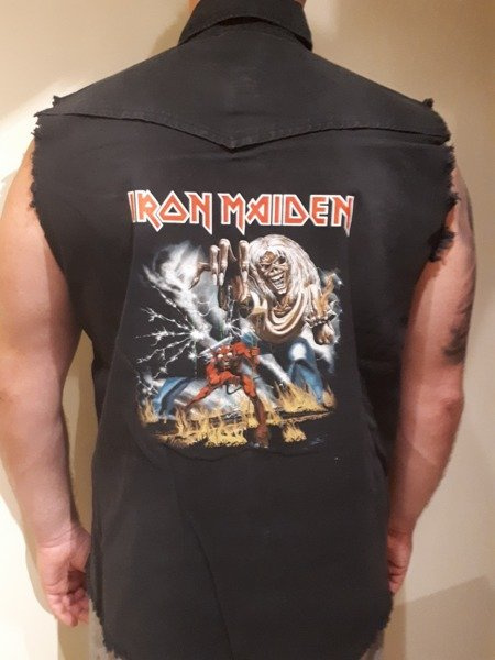 iron maiden number of the beast hoodie