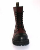 combat boots STEEL 105/106/O FULL BURGUNDY/ENDS BLACK