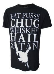 koszulka krótki rękaw DARKSIDE CHUG WHISKEY HAIL SATAN