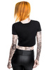 short sleeve T-Shirt KILLSTAR Horror Scoop Neck Crop Top