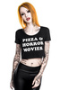 koszulka krótki rękaw KILLSTAR Horror Scoop Neck Crop Top