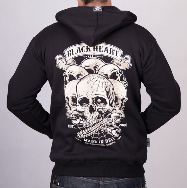 bluza BLACK HEART Skull Hill