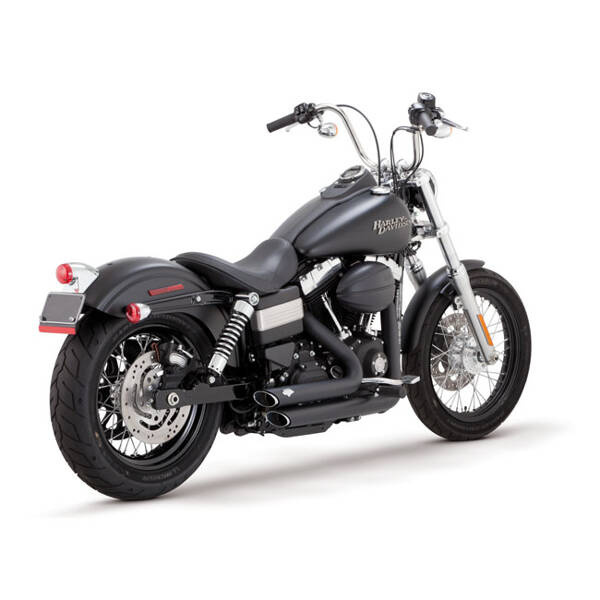 tłumik system 2-2 VANCE & HINES HD Dyna Short Shot Staggered Black 955891