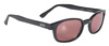 motorcycle sunglasses X-KD's MATTE BLACK/ROSE LENS