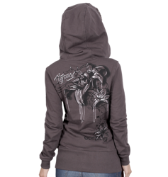 hoodie HYRAW FLOWERS