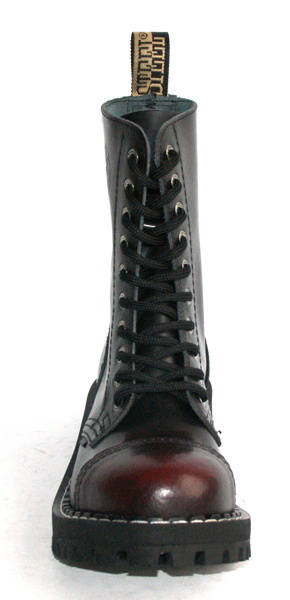 GLANY STEEL FULL CZARNE / BORDO 105/106/O 10 - DZIURKOWE