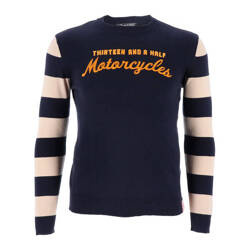 sweter 13 AND A HALF MAGAZINE Outlaw Blue/White