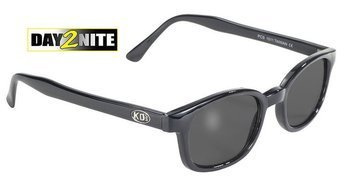 motorcycle sunglasses X-KD's Day2Nite Grey Photochromatic/Black Frame