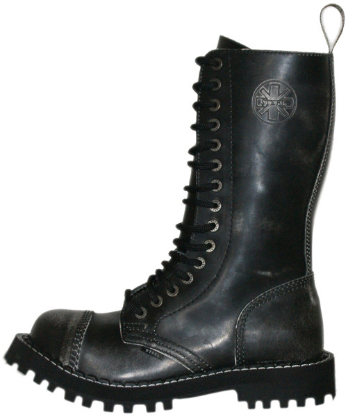 GLANY STEEL BIAŁE / CZARNE 135/136/O 15 - DZIURKOWE