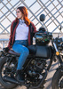 female motorcycle trousers BY CITY Bull Jeans Black