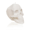 świeca CANDELLANA Skull Low-Poly White Big