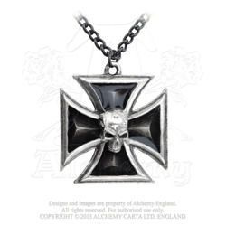 pendant ALCHEMY GOTHIC Black Knight's Cross