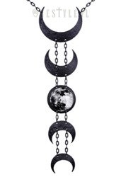 necklace RESTYLE LUNAR BLACK