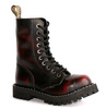 combat boots STEEL 105/106/O/ RED/BLACK