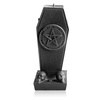 candle CANDELLANA Coffin With Pentagram Black Metallic