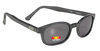 okulary motocyklowe X-KD's MATTE BLACK/POLARIZED GREY LENS