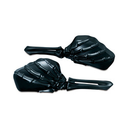 motorcycle mirrors KURYAKYN Universal Skeleton Hand Black 542824