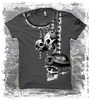 Short sleeve T-Shirt ALISTAR MOTOR SKULLS GREY