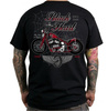 short sleeve T-Shirt BLACK HEART Red Baron Chopper