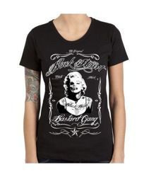 short sleeve T-Shirt BLACK HEART Lady Luck