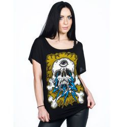 short sleeve T-Shirt TOXICO SKATE SKULL LADY