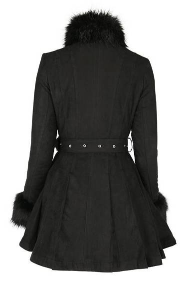płaszcz RESTYLE Pleated Coat with Zipper Fastening