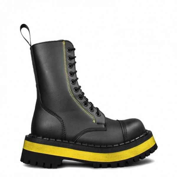 glany ALTERCORE 353 Vegan Black/Yellow 10 - Dziurkowe