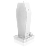 candle CANDELLANA Coffin With Pentagram White
