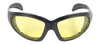 motorcycle sunglasses KICKSTART Chopper Yellow Lens/Black Frame