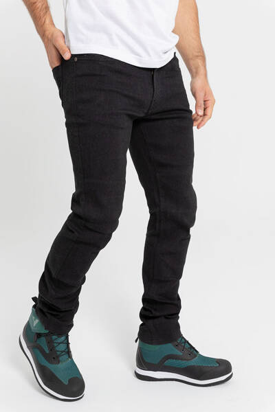 motorcycle trousers BY CITY Bull Jeans Black