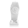 candle CANDELLANA Coffin With Pentagram White
