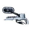motorcycle mirrors KURYAKYN Universal Heavy Industry Black/Chrome 542994