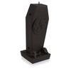 candle CANDELLANA Coffin With Pentagram Black Matt