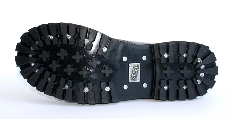 GLANY STEEL ŻÓŁTE / CZARNE 113/114/O 8 - DZIURKOWE