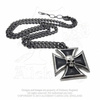 pendant ALCHEMY GOTHIC Black Knight's Cross