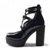 buty rockowe ALTERCORE Topaz Vegan Black Patent